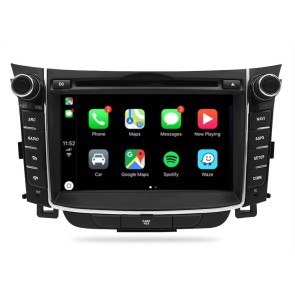 Hyundai Elantra GT Android 12.0 Autoradio DVD GPS avec Commande au volant et Kit mains libres Bluetooth DAB USB 4G WiFi OBD2 Carplay - Android 12 Autoradio Lecteur DVD GPS pour Hyundai Elantra GT (2011-2017)