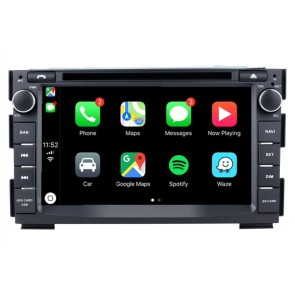 Kia Venga Android 12.0 Autoradio DVD GPS avec Commande au volant et Kit mains libres Bluetooth DAB USB 4G WiFi OBD2 Carplay - Android 12 Autoradio Lecteur DVD GPS pour Kia Venga YN (De 2010)