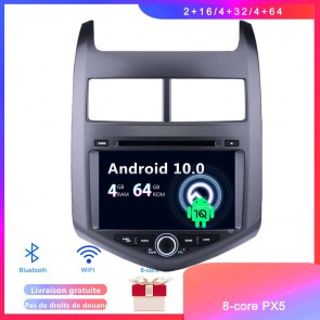 Android 10 Autoradio Lecteur DVD GPS Compatible pour Chevrolet Aveo (De 2011)-1