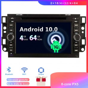 Android 10 Autoradio Lecteur DVD GPS Compatible pour Chevrolet Kalos (2002-2011)-1