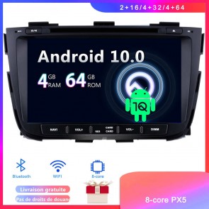 Android 10 Autoradio Lecteur DVD GPS Compatible pour Kia Sorento (2013-2014)-1