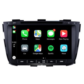 Kia Sorento Android 12.0 Autoradio DVD GPS avec Commande au volant et Kit mains libres Bluetooth DAB USB 4G WiFi OBD2 Carplay - Android 12 Autoradio Lecteur DVD GPS pour Kia Sorento (2013-2014)
