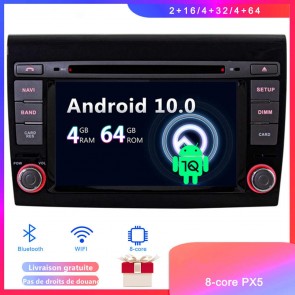 Android 10 Autoradio Lecteur DVD GPS Compatible pour Fiat Bravo (2007-2014)-1