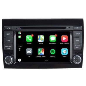Fiat Bravo Android 12.0 Autoradio DVD GPS avec Commande au volant et Kit mains libres Bluetooth DAB USB 4G WiFi OBD2 Carplay - Android 12 Autoradio Lecteur DVD GPS pour Fiat Bravo (2007-2014)
