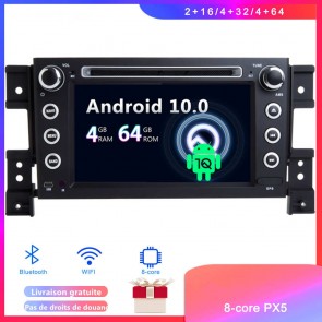 Android 10 Autoradio Lecteur DVD GPS Compatible pour Suzuki Grand Vitara (2005-2015)-1