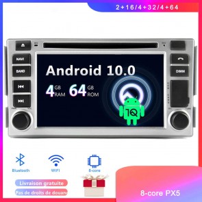 Android 10 Autoradio Lecteur DVD GPS Compatible pour Hyundai Santa Fe (2006-2012)-1
