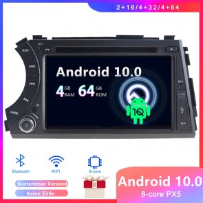 7" Android 10 Autoradio Lecteur DVD GPS Compatible pour SsangYong Actyon (De 2005)-1