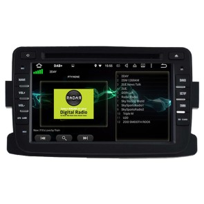Dacia Duster Android 12.0 Autoradio DVD GPS avec Commande au volant et Kit mains libres Bluetooth DAB USB 4G WiFi OBD2 Carplay - 7
