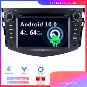 Android 10 Autoradio Lecteur DVD GPS Compatible pour Toyota RAV4 (2006-2012)-1