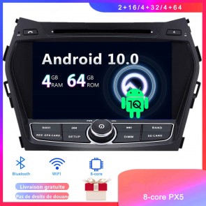 Android 10 Autoradio Lecteur DVD GPS Compatible pour Hyundai Santa Fe (2013-2018)-1