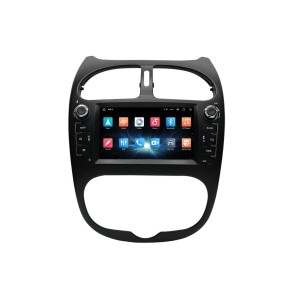 Peugeot 206 Android 13.0 Autoradio DVD GPS avec 8Go+128Go Bluetooth Telecommande au Volant DSP USB DAB 4G WiFi OBD2 CarPlay - Android 13.0 Lecteur DVD GPS Radio Stéréo Navigation pour Peugeot 206 (2000-2016)