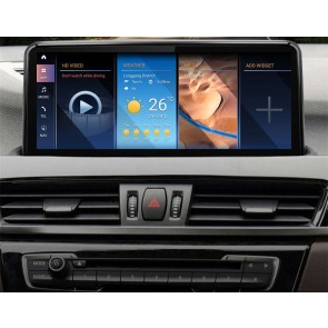BMW X1 F48 Android 13 Autoradio DVD GPS Navigation avec 8-Core 8Go+256Go Écran Tactile Bluetooth 5.0 Telecommande au Volant DSP SWC DAB SD USB WiFi 4G LTE CarPlay - 12,5