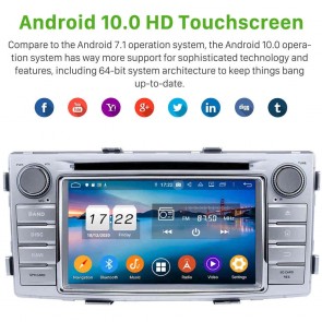 Android 10.0 Lecteur DVD GPS Radio Stéréo Navigation pour Toyota Hilux (2012-2015)-1