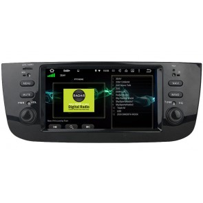 Fiat Punto Android 10.0 Autoradio DVD GPS avec 8-Core 4Go+64Go Bluetooth Parrot Telecommande au Volant Micro DSP CD SD USB DAB 4G LTE WiFi TV MirrorLink OBD2 CarPlay - Android 10.0 Lecteur DVD GPS Radio Stéréo Navigation pour Fiat Punto (2012-2018)