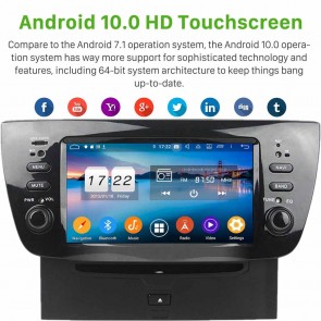 Android 10.0 Lecteur DVD GPS Radio Stéréo Navigation pour Fiat Doblo (De 2010)-1