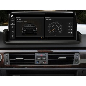BMW Série 3 E90 E91 E92 E93 Android 11 Autoradio DVD GPS Navigation avec 8-Core 8Go+256Go Écran Tactile Bluetooth 5.0 Telecommande au Volant DSP DAB USB WiFi 4G LTE CarPlay - 10,25