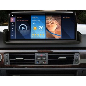 BMW Série 3 E90/E91/E92/E93 Android 13 Autoradio DVD GPS Navigation avec 8-Core 8Go+256Go Écran Tactile Bluetooth 5.0 Telecommande au Volant DSP SWC DAB WiFi 4G LTE CarPlay - 10,25