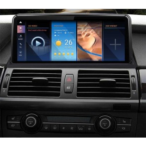 BMW X3 E83 Android 13 Autoradio DVD GPS Navigation avec 8-Core 8Go+256Go Écran Tactile Bluetooth 5.0 Telecommande au Volant DSP SWC DAB SD USB WiFi 4G LTE CarPlay - 10,25