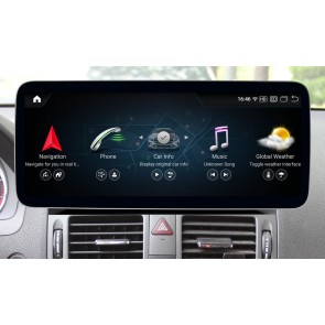 Mercedes W204 Android 13 Autoradio DVD GPS Navigation avec 8-Core 8Go+256Go Écran Tactile Bluetooth 5.0 Telecommande au Volant DSP SWC DAB WiFi 4G LTE CarPlay - 12,5