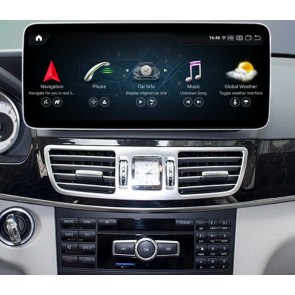 Mercedes W212 Android 13 Autoradio DVD GPS Navigation avec 8-Core 8Go+256Go Écran Tactile Bluetooth 5.0 Telecommande au Volant DSP SWC DAB WiFi 4G LTE CarPlay - 12,5
