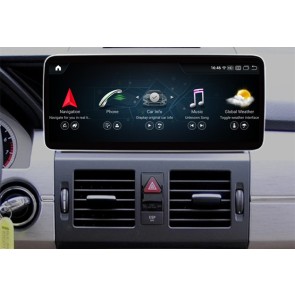 Mercedes GLK X204 Android 13 Autoradio DVD GPS Navigation avec 8-Core 8Go+256Go Écran Tactile Bluetooth 5.0 Telecommande au Volant DSP SWC DAB WiFi 4G LTE CarPlay - 12,5