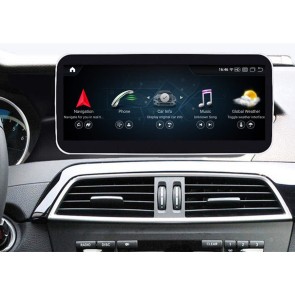 Mercedes W204 Android 13 Autoradio DVD GPS Navigation avec 8-Core 8Go+256Go Écran Tactile Bluetooth 5.0 Telecommande au Volant DSP SWC DAB WiFi 4G LTE CarPlay - 12,5