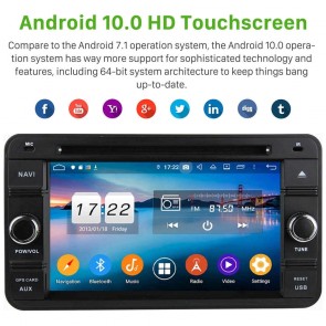 Suzuki Jimny Android 10.0 Autoradio DVD GPS avec 8-Core 4Go+64Go Bluetooth Parrot Telecommande au Volant Micro DSP CD SD USB DAB 4G LTE WiFi TV MirrorLink OBD2 CarPlay - 7