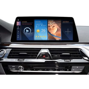 BMW Série 5 G30/G31 Android 13 Autoradio DVD GPS Navigation avec 8-Core 8Go+256Go Écran Tactile Bluetooth 5.0 Telecommande au Volant DSP SWC DAB SD USB WiFi 4G LTE CarPlay - 10,25