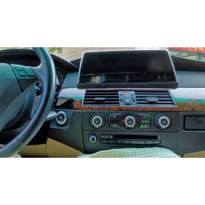 BMW Série 5 E60/E61 Android 13 Autoradio DVD GPS Navigation avec 8-Core 8Go+256Go Écran Tactile Bluetooth 5.0 Telecommande au Volant DSP SWC DAB SD USB WiFi 4G LTE CarPlay - 10,25