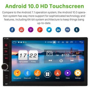 7" Android 10.0 Lecteur DVD GPS Radio Stéréo Navigation pour Nissan Navara D40 (2005-2014)-1