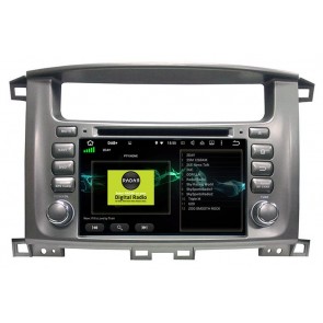 Toyota Land Cruiser 100 Android 10.0 Autoradio DVD GPS avec 8-Core 4Go+64Go Bluetooth Parrot Telecommande au Volant Micro DSP CD SD USB DAB 4G LTE WiFi TV OBD2 CarPlay - 7