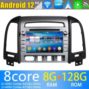 7" Android 13.0 Lecteur DVD GPS Radio Stéréo Navigation pour Hyundai Santa Fe (2006-2012)-1