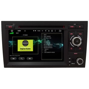 Audi A4 Android 10.0 Autoradio DVD GPS avec 8-Core 4Go+64Go Bluetooth Parrot Telecommande au Volant Micro DSP CD SD USB DAB 4G LTE WiFi TV MirrorLink OBD2 CarPlay - 7