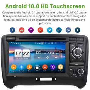 7" Android 10.0 Lecteur DVD GPS Radio Stéréo Navigation pour Audi TT (2006-2014)-1