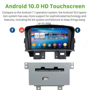 7" Android 10.0 Lecteur DVD GPS Radio Stéréo Navigation pour Chevrolet Cruze (2008-2012)-1