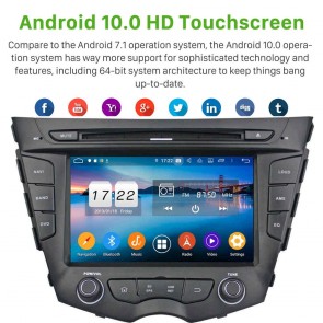 7" Android 10.0 Lecteur DVD GPS Radio Stéréo Navigation pour Hyundai Veloster (2011-2018)-1