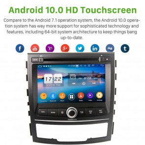 7" Android 10.0 Lecteur DVD GPS Radio Stéréo Navigation pour SsangYong Korando (2010-2013)-1