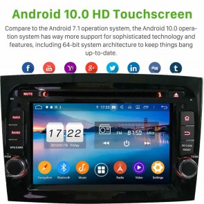 7" Android 10.0 Lecteur DVD GPS Radio Stéréo Navigation pour Fiat Doblo (2015-2019)-1