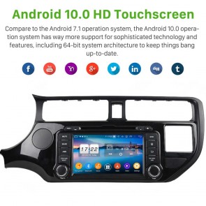 7" Android 10.0 Lecteur DVD GPS Radio Stéréo Navigation pour Kia Rio (2011-2014)-1
