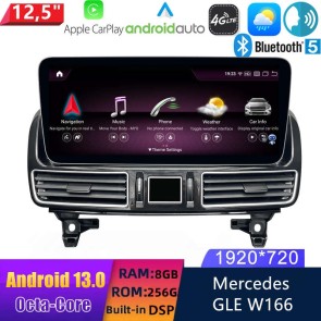 12,5" Android 13.0 Autoradio Lecteur Multimédia Stéréo pour Mercedes GLE W166/GLS X166 (De 2015)-1