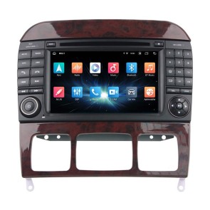 Mercedes Classe S W220 Android 13.0 Autoradio DVD GPS avec 8Go+128Go Bluetooth Telecommande au Volant DSP USB DAB 4G WiFi CarPlay - 7