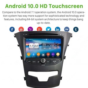 7" Android 10.0 Lecteur DVD GPS Radio Stéréo Navigation pour SsangYong Korando (2014-2019)-1