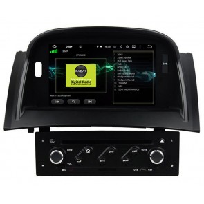 Renault Mégane II Android 10.0 Autoradio DVD GPS avec 8-Core 4Go+64Go Bluetooth Parrot Telecommande au Volant Micro DSP CD SD USB DAB 4G LTE WiFi MirrorLink CarPlay - 7
