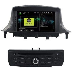 Renault Mégane III Android 13.0 Autoradio DVD GPS avec 8Go+128Go Bluetooth Telecommande au Volant DSP USB DAB 4G WiFi CarPlay - 7