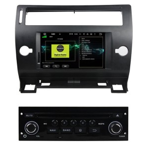 Citroën C4 Android 10.0 Autoradio DVD GPS avec 8-Core 4Go+64Go Bluetooth Parrot Telecommande au Volant Micro DSP CD SD USB DAB 4G LTE WiFi TV MirrorLink OBD2 CarPlay - 7