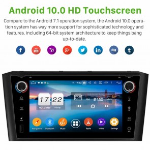 7" Android 10.0 Lecteur DVD GPS Radio Stéréo Navigation pour Toyota Avensis (2003-2009)-1