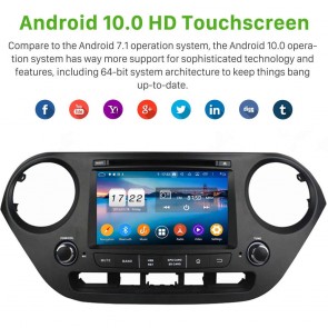 Hyundai i10 Android 10.0 Autoradio DVD GPS avec 8-Core 4Go+64Go Bluetooth Parrot Telecommande au Volant Micro DSP CD SD USB DAB 4G LTE WiFi TV MirrorLink OBD2 CarPlay - 9
