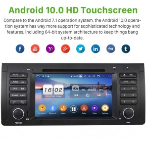 BMW X5 E53 Android 10.0 Autoradio DVD GPS avec 8-Core 4Go+64Go Bluetooth Parrot Telecommande au Volant Micro DSP CD SD USB DAB 4G LTE WiFi TV MirrorLink OBD2 CarPlay - 9