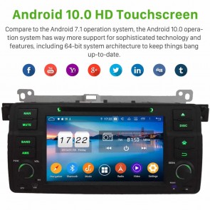 BMW Série 3 E46 Android 10.0 Autoradio DVD GPS avec 8-Core 4Go+64Go Bluetooth Parrot Telecommande au Volant Micro DSP CD SD USB DAB 4G LTE WiFi TV MirrorLink OBD2 CarPlay - 9