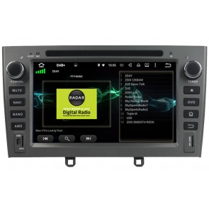 Peugeot 308 Android 10.0 Autoradio DVD GPS avec 8-Core 4Go+64Go Bluetooth Parrot Telecommande au Volant Micro DSP CD SD USB DAB 4G LTE WiFi TV MirrorLink OBD2 CarPlay - 7